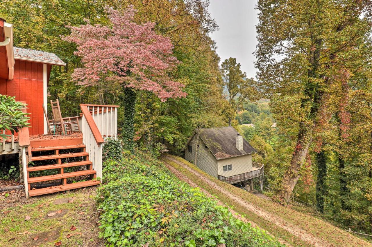 Rustic Red Cabin With Deck In Maggie Valley Club! Экстерьер фото